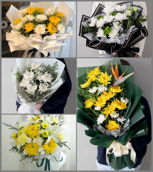 江苏南通如东市双甸镇曙光村白事花束代送